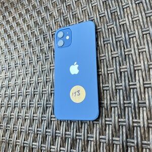 iPhone 12 Blue Back Frame Housing Replacement Apple OEM- Very Good Condition